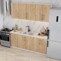 Virtuves komplekts INEZ 180 cm SANOMA OAK