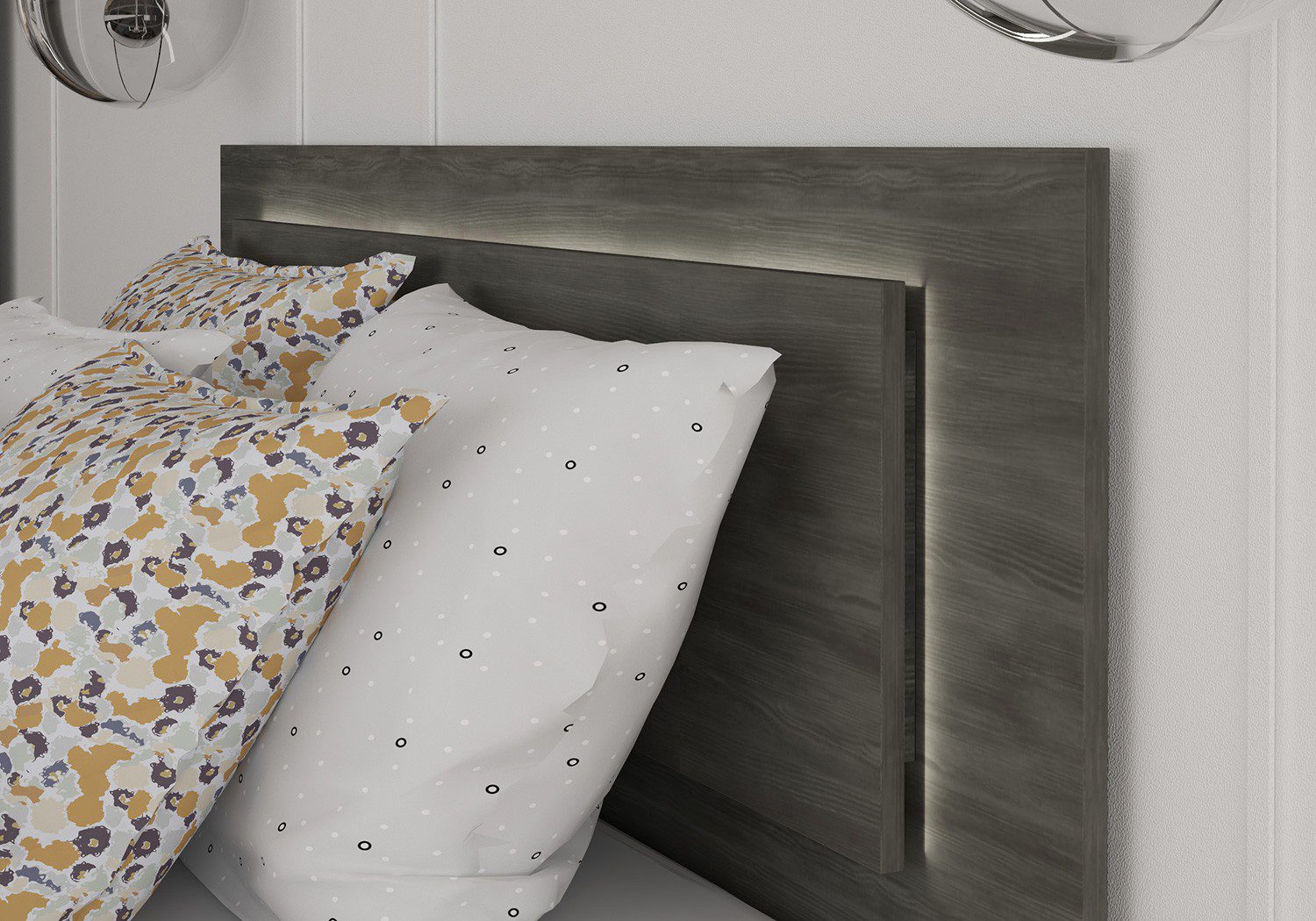 Gulta ar veļas kasti 160/200 - FABIO Norvēģijas melnā priede - Image 4