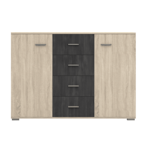 2D4S kumode - WENECJA Dąb sonoma + norvēģu melnā priede