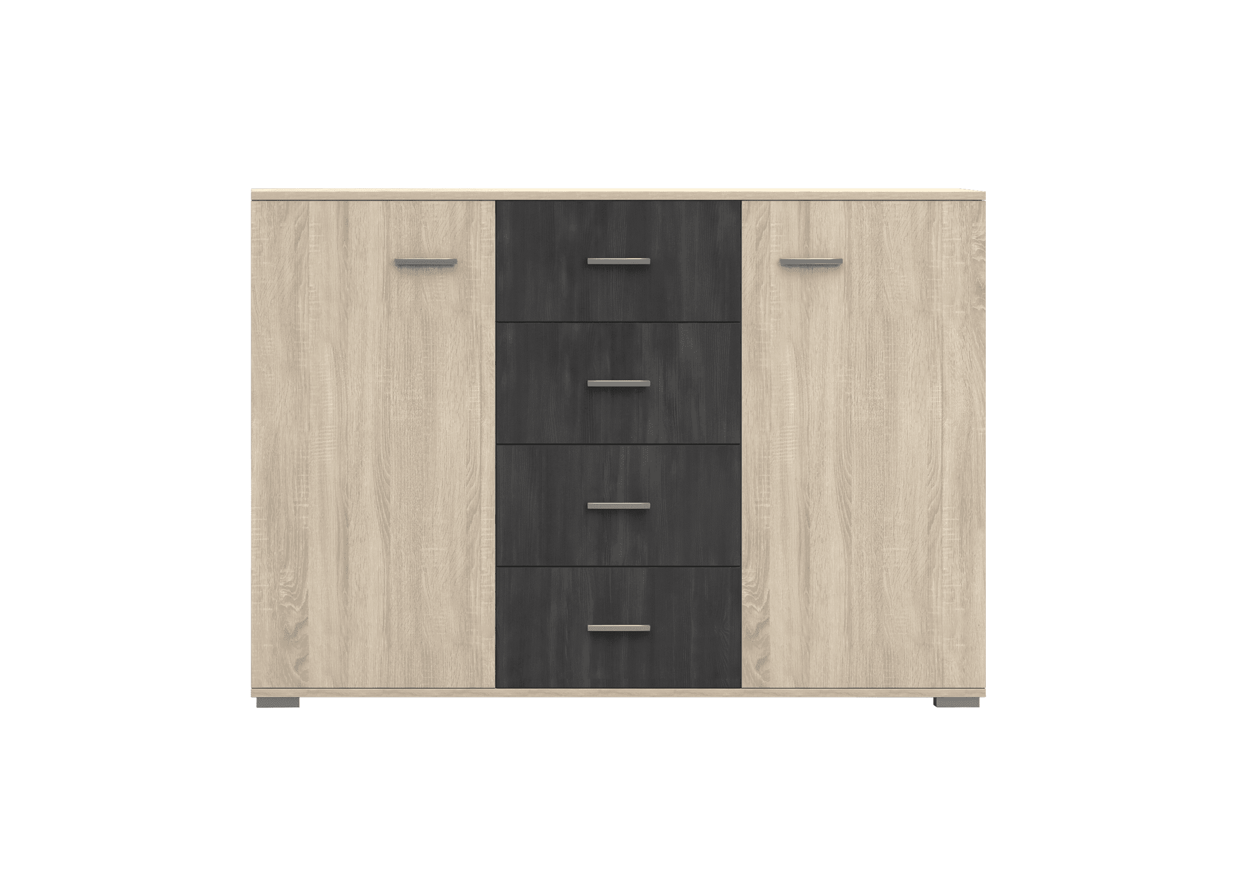 2D4S kumode - WENECJA Dąb sonoma + norvēģu melnā priede