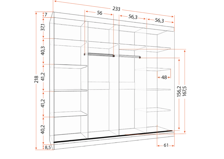 Skapis MULTI 32 233 cm - Image 5