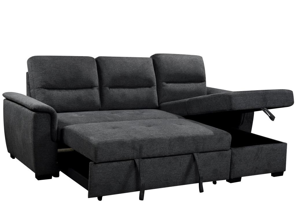 Stūra dīvāns KARIS Dark Gray 239x155cm - Image 5