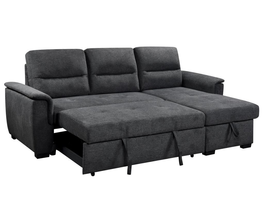 Stūra dīvāns KARIS Dark Gray 239x155cm - Image 4