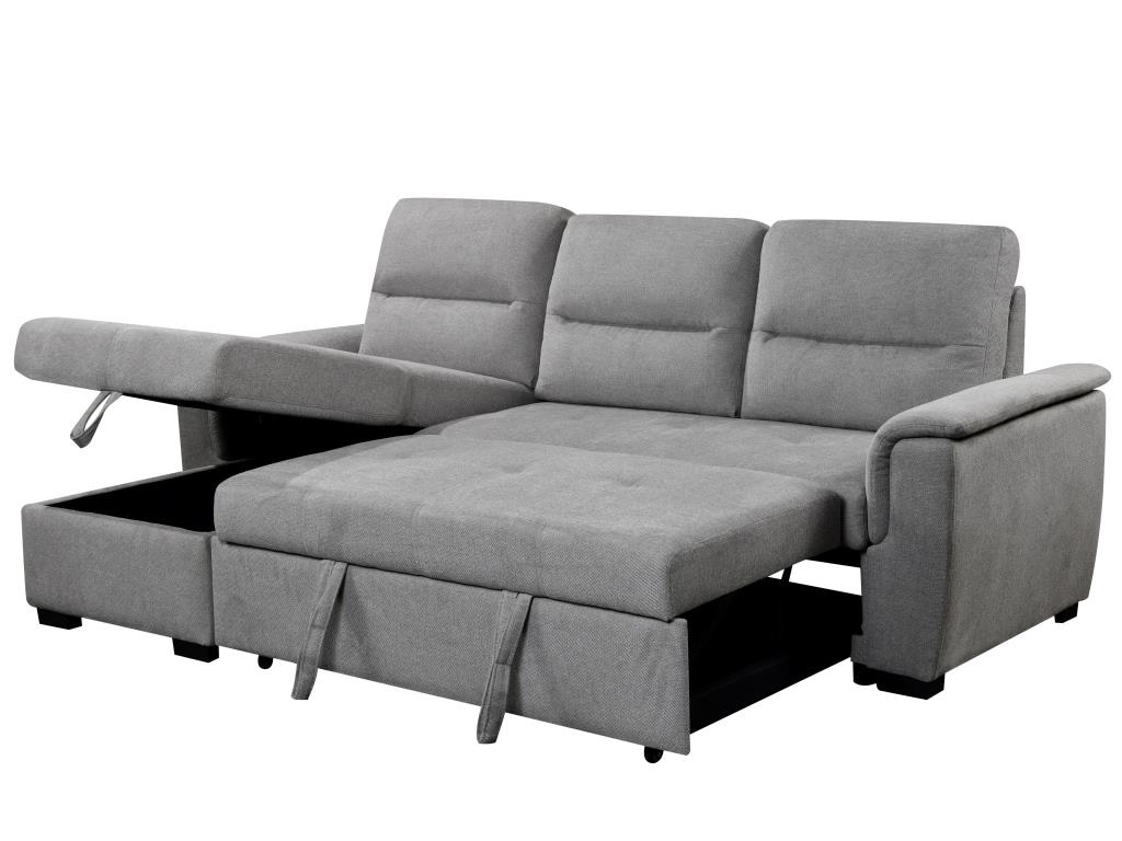 Stūra dīvāns KARIS Light Gray 239x155cm - Image 7