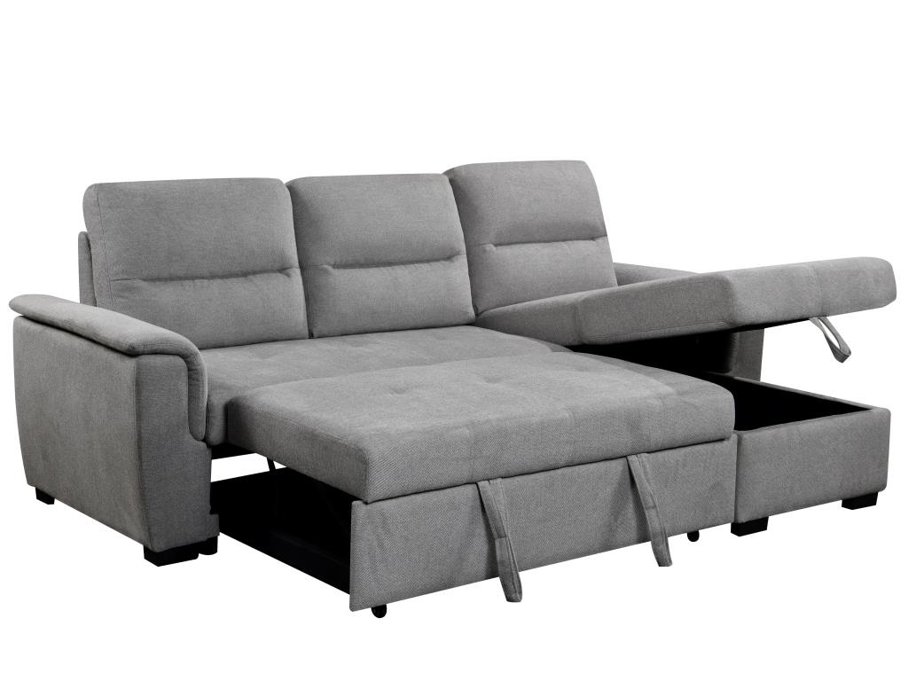 Stūra dīvāns KARIS Light Gray 239x155cm - Image 6