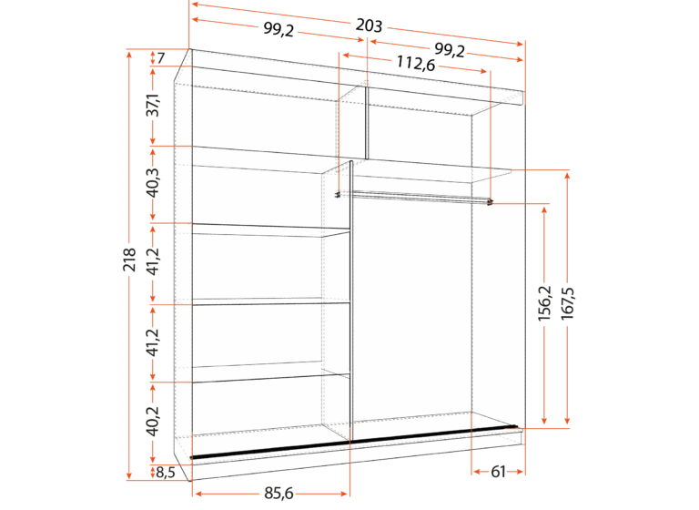 Skapis MULTI 32 203 cm - Image 4
