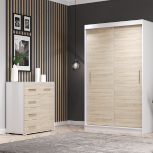 Iekļauts drēbju skapis un kumode NEOMI 04 FRIDA 01 MINI Dąb sonoma Dąb sonoma