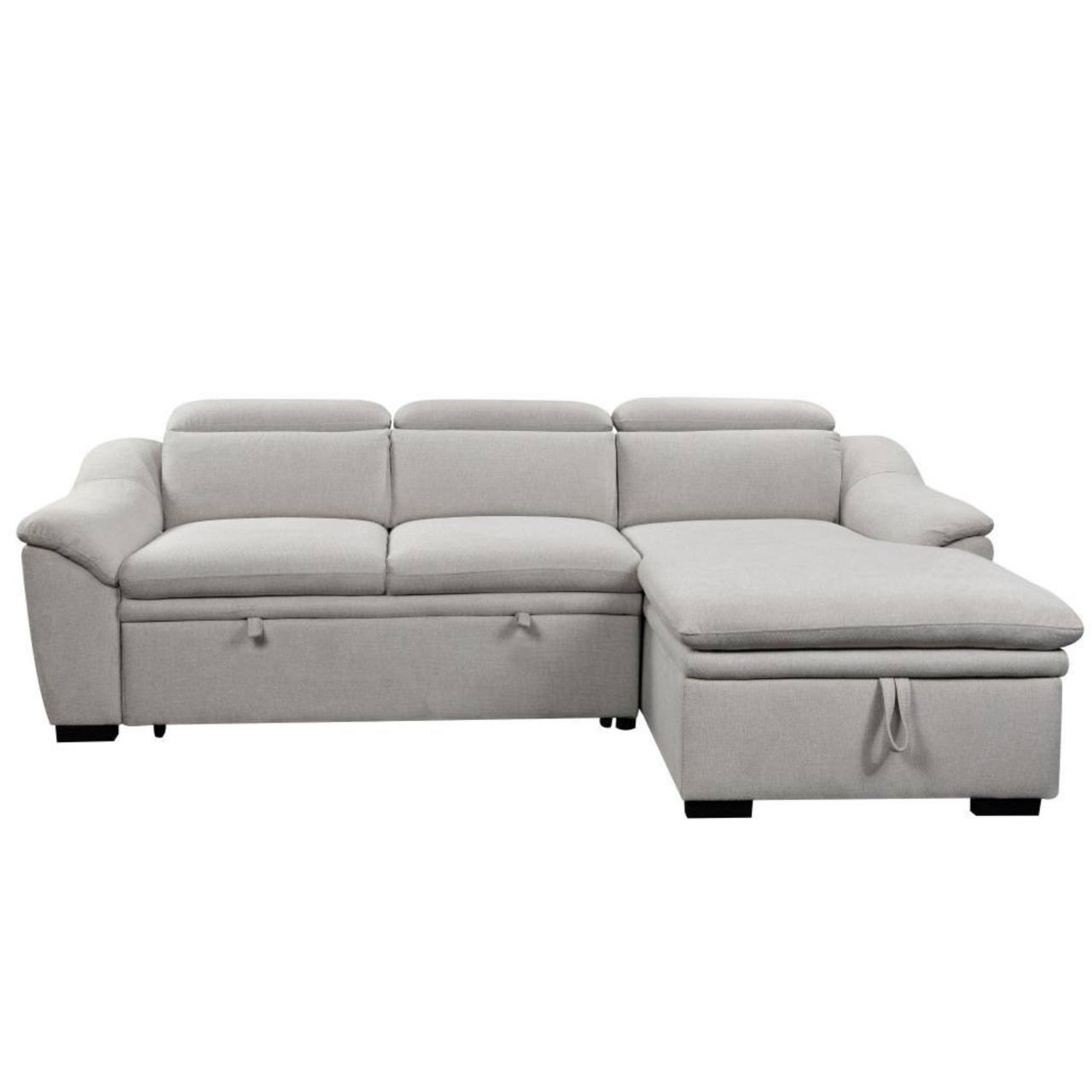 Stūra dīvāns SOLIS Beige White - Image 2