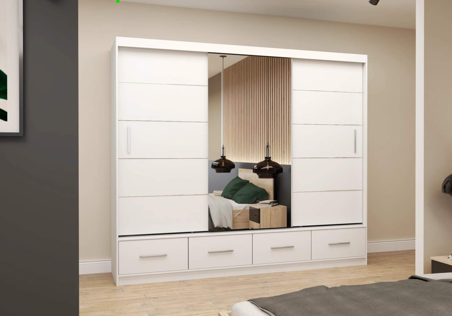 Skapis FLORENCE 250 cm matēts