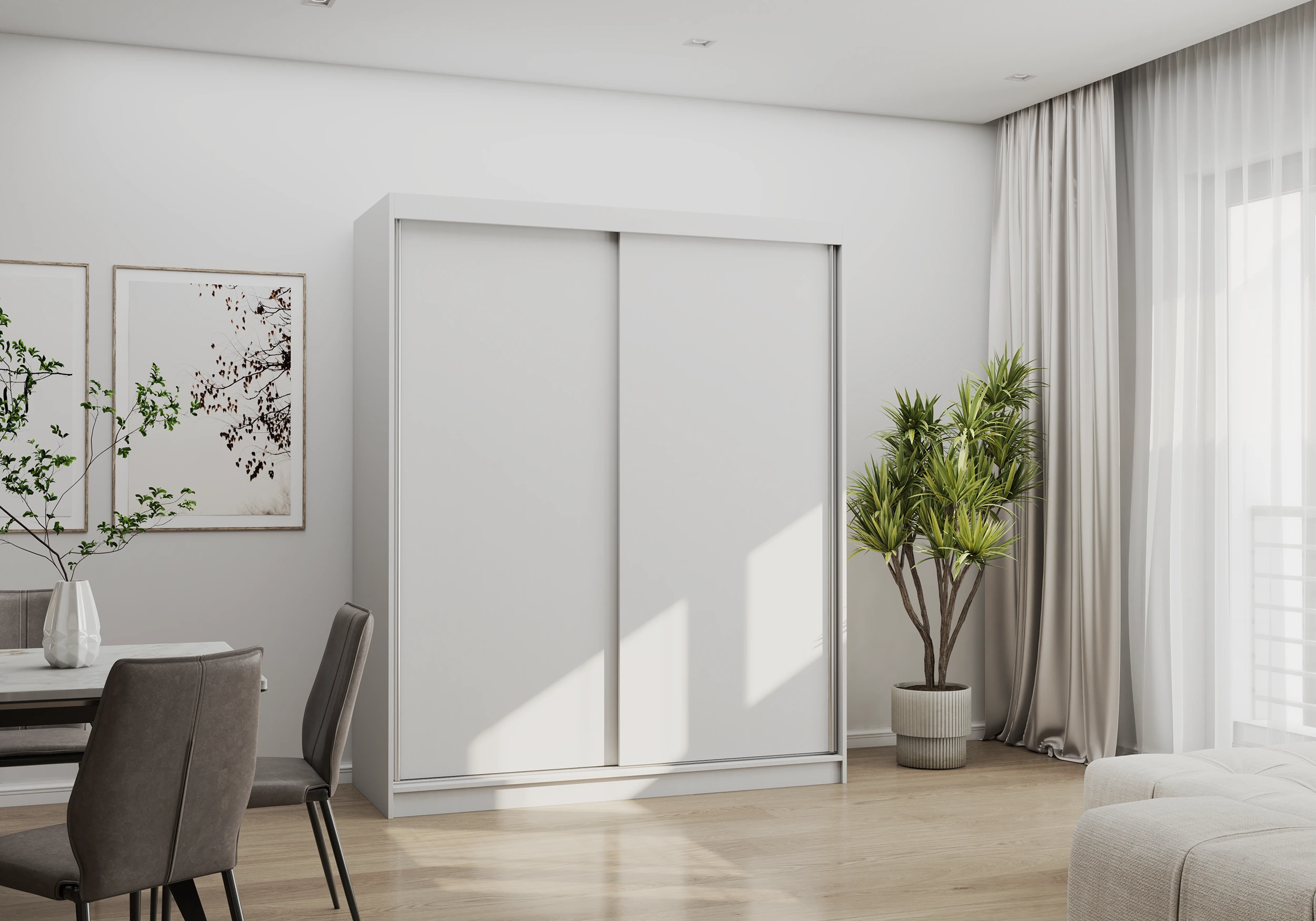 Skapis ar bīdāmām durvīm BONO 04 160 cm