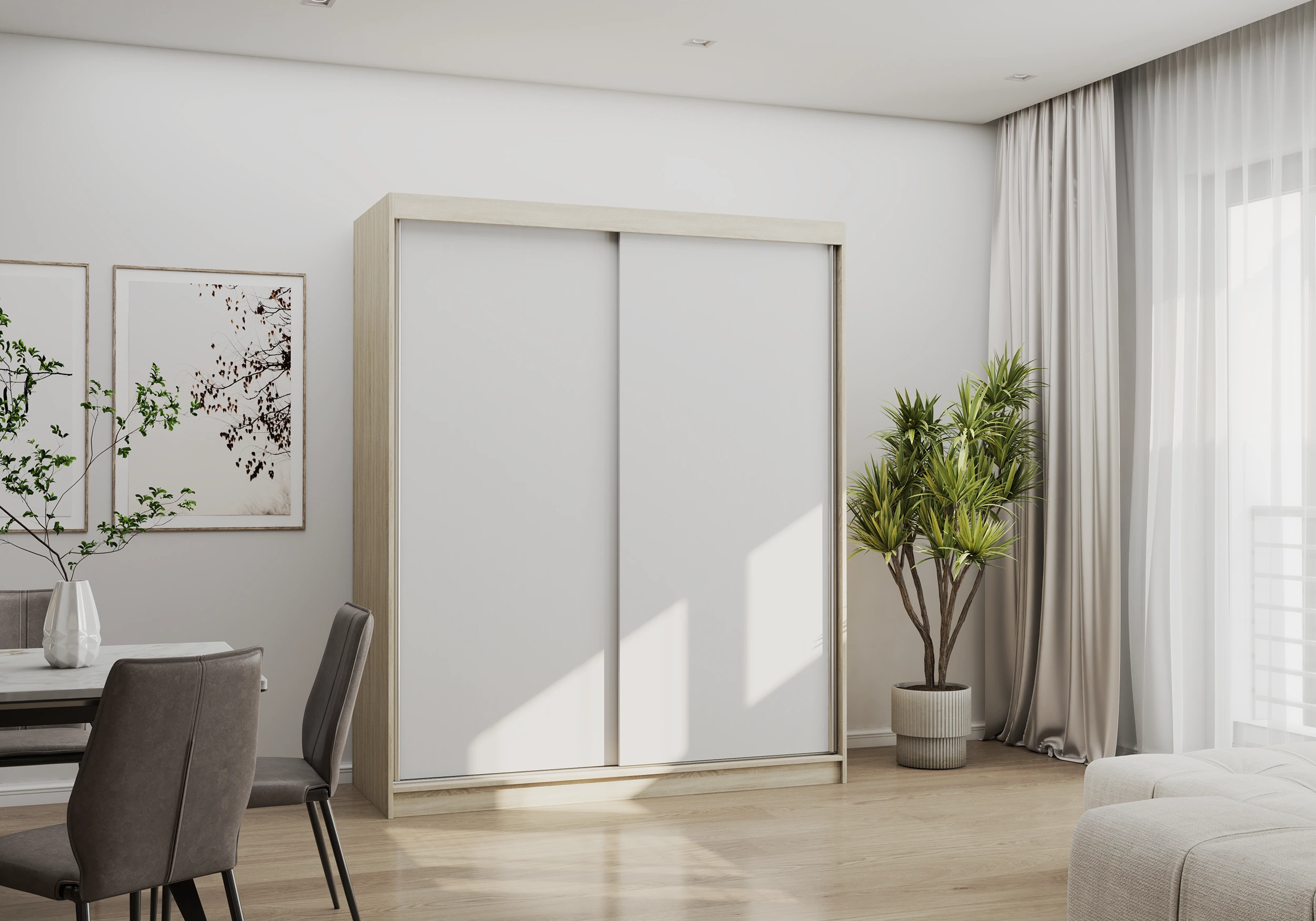 Skapis ar bīdāmām durvīm BONO 04 160 cm - Image 4