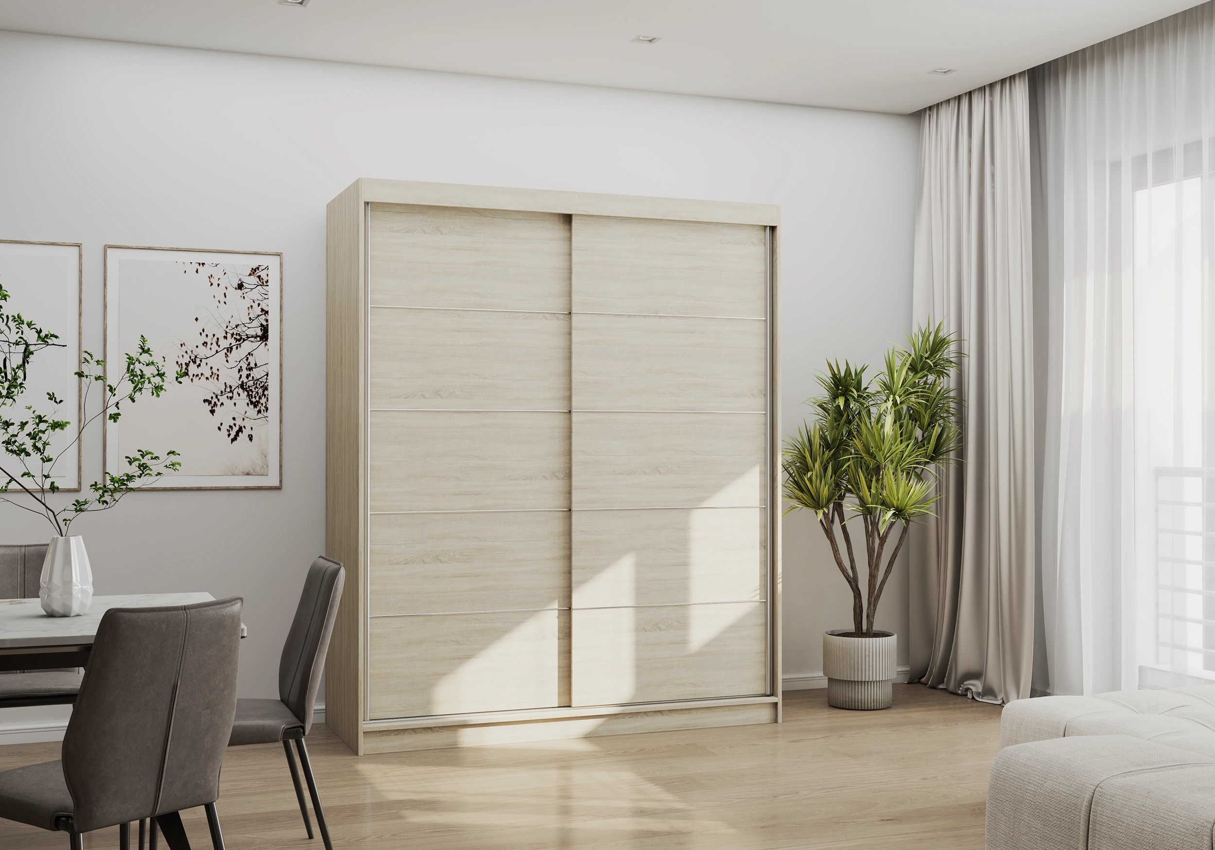 Skapis ar bīdāmām durvīm BONO 06 160 cm - Image 4