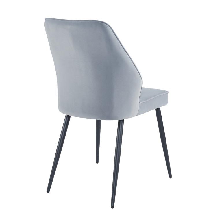 DEX Pelēks Samta Krēsls - Image 4