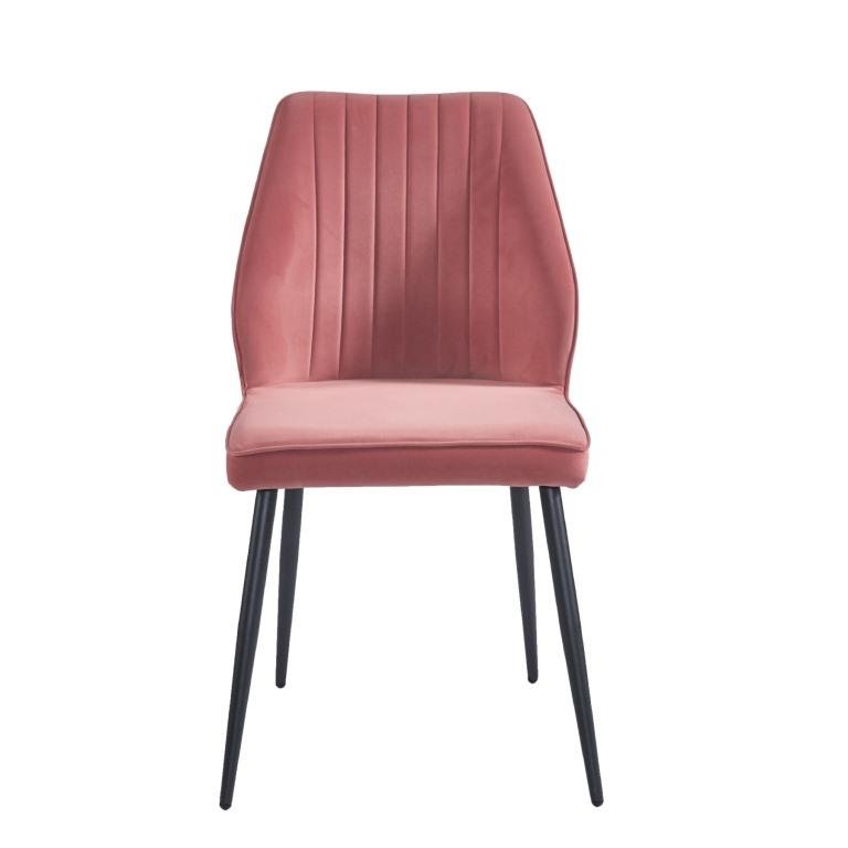 DEX Rozā Samta Krēsls - Image 2