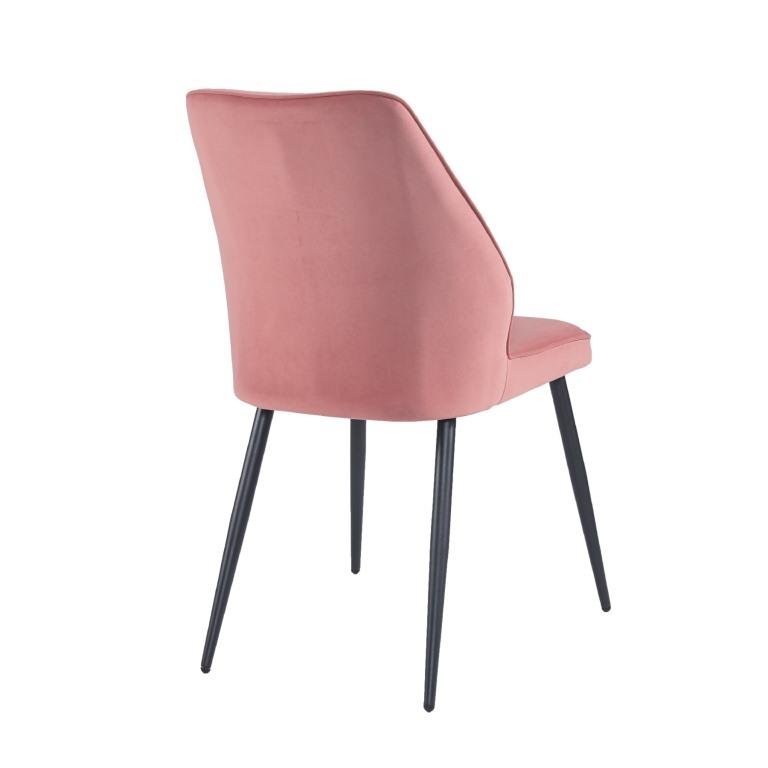 DEX Rozā Samta Krēsls - Image 3