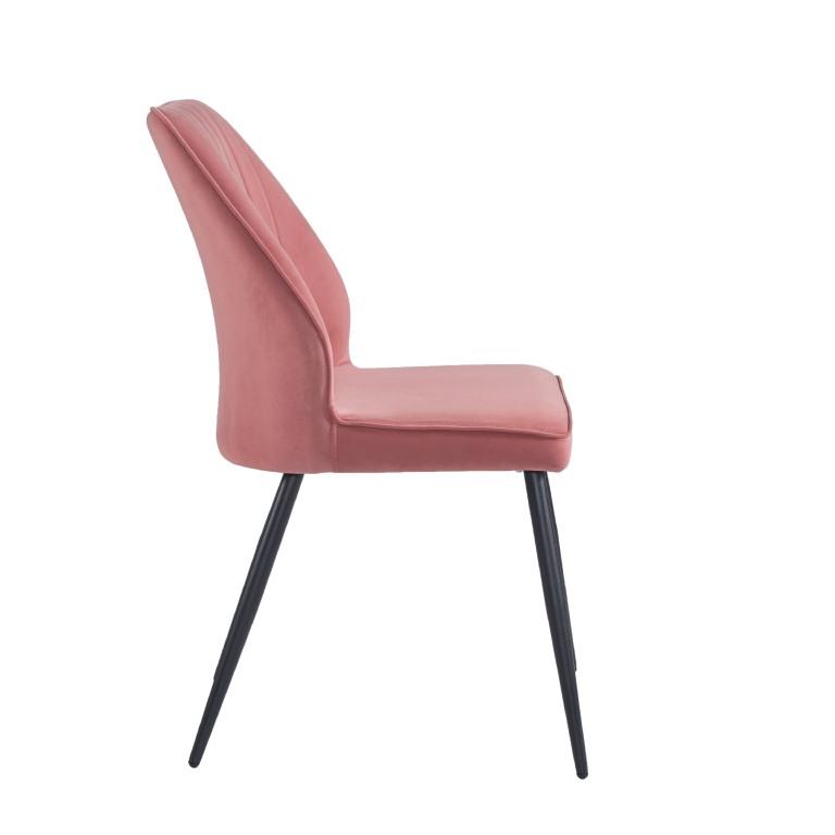 DEX Rozā Samta Krēsls - Image 4