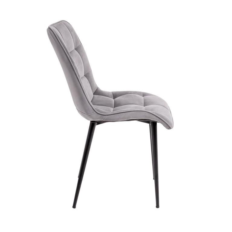 EVA Pelēks Samta Krēsls - Image 3