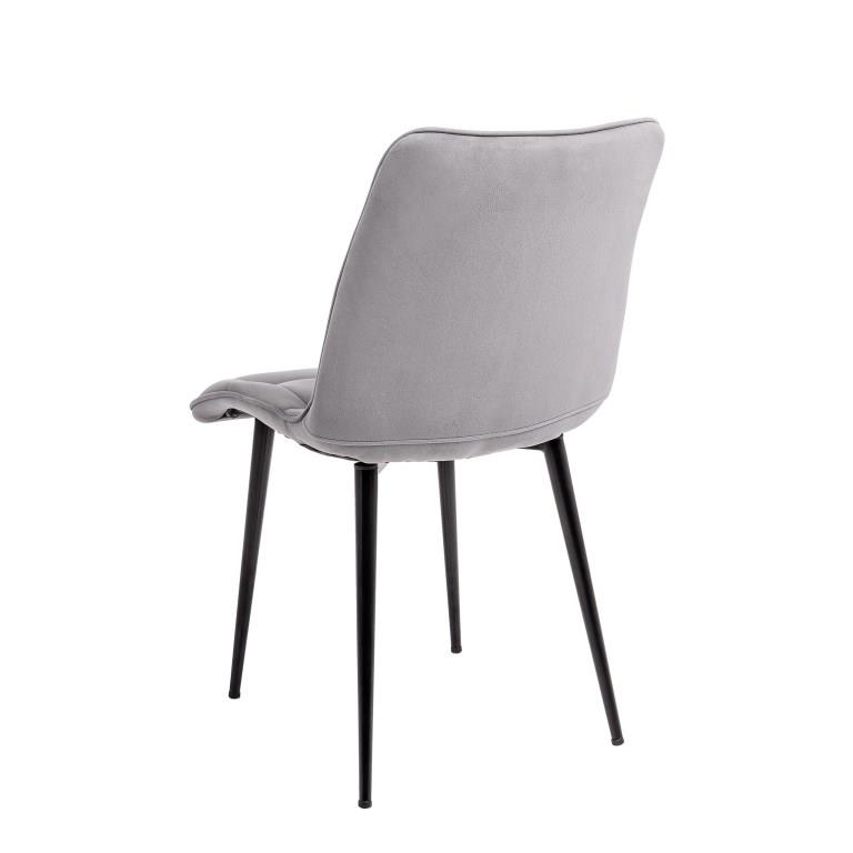 EVA Pelēks Samta Krēsls - Image 4