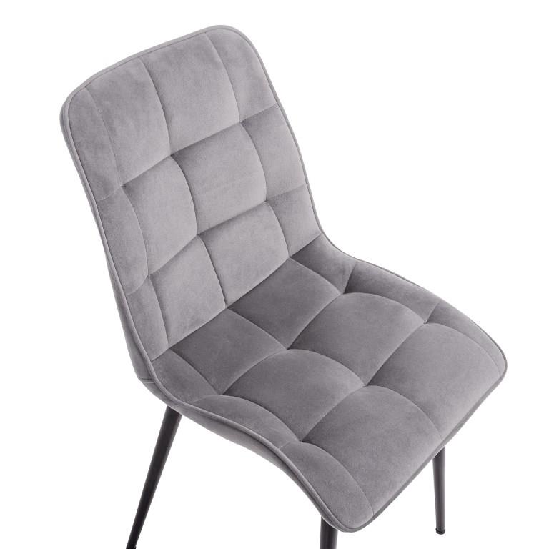 EVA Pelēks Samta Krēsls - Image 5