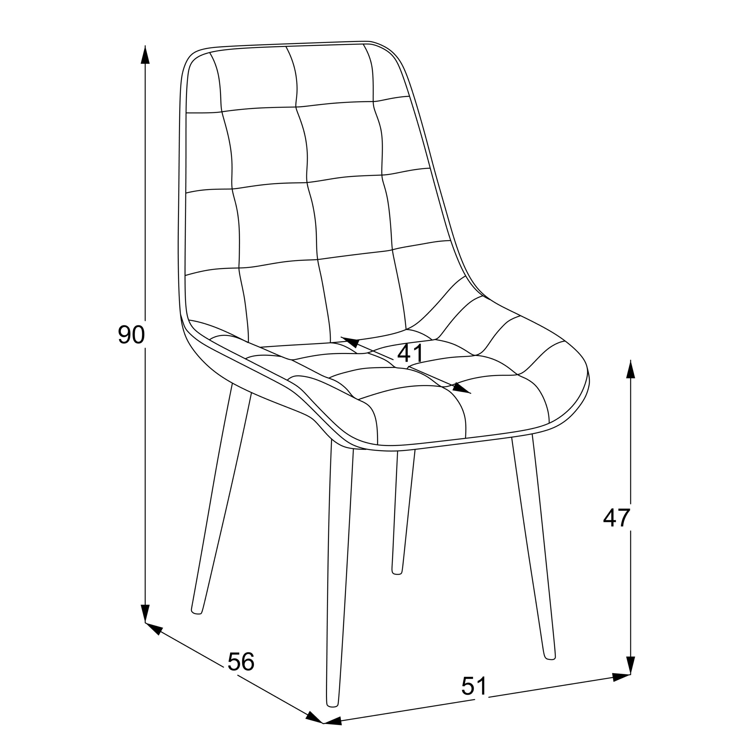 MARS Gaiši Pelēks Velūra Krēsls - Image 4
