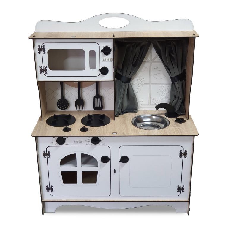 MINI CHIEF Spēļu Virtuve (Sonoma/Balts) - Image 3