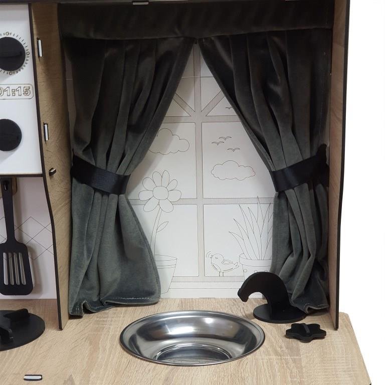 MINI CHIEF Spēļu Virtuve (Sonoma/Balts) - Image 8