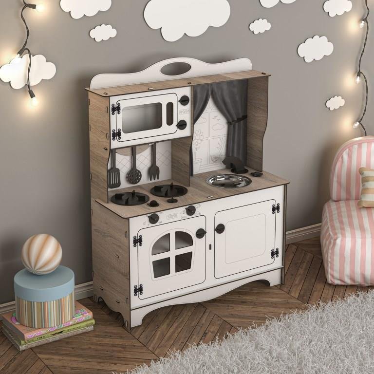 MINI CHIEF Spēļu Virtuve (Sonoma/Balts) - Image 9