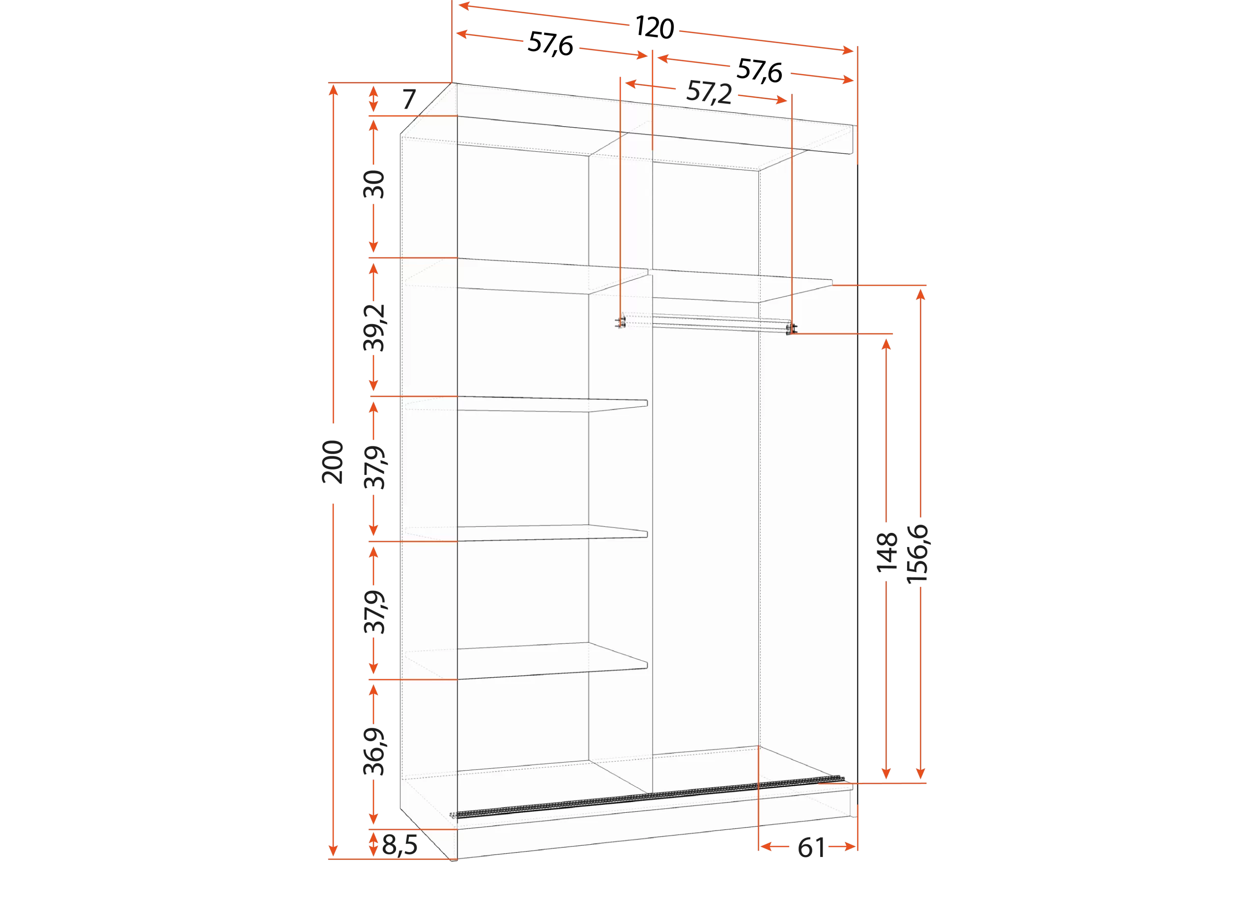 Skapis NEOMI 06 120 cm - Image 4