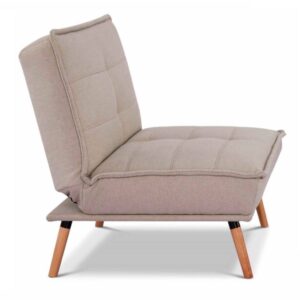 AMBER Bēša Lina Atpūtas Krēsls