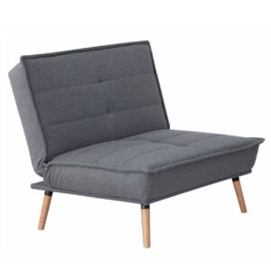 AMBER Tumši Pelēka Lina Atpūtas Krēsls