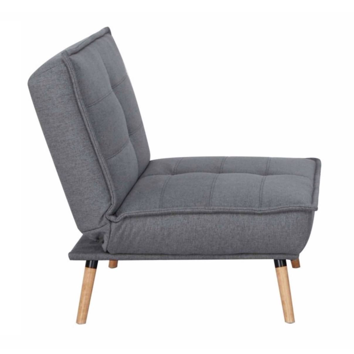 AMBER Tumši Pelēka Lina Atpūtas Krēsls - Image 3