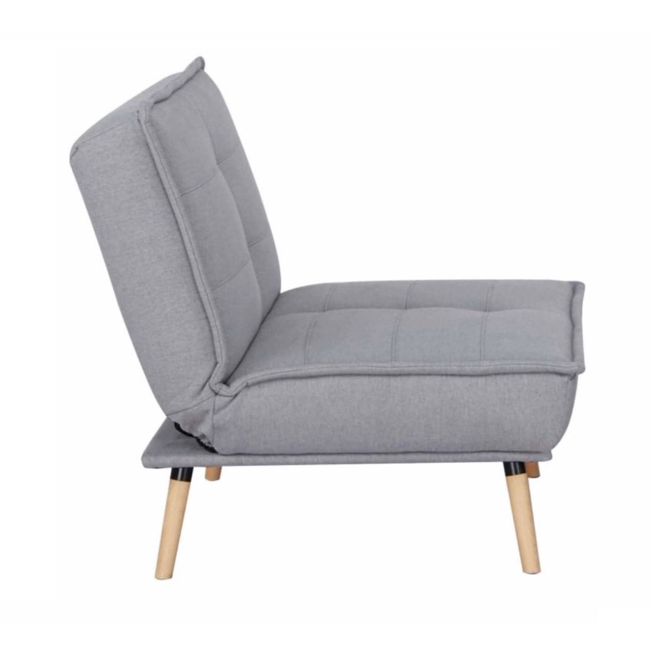 Gaiši Pelēks Lina Atpūtas Krēsls AMBER - Image 3