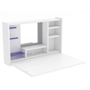 LEETA Salokāms Tualetes Galdiņš (Balts)