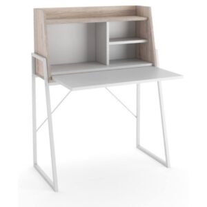 MILA Salokāms Mācību Galdiņš (Sonoma/Balts)