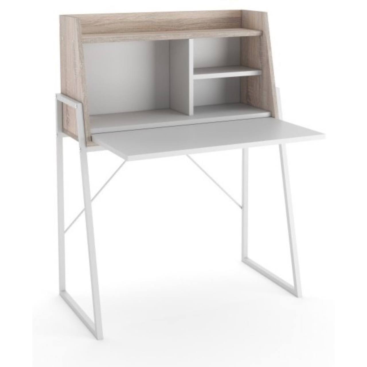 MILA Salokāms Mācību Galdiņš (Sonoma/Balts)