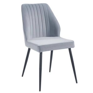 DEX Gaiši Pelēks Samta Krēsls