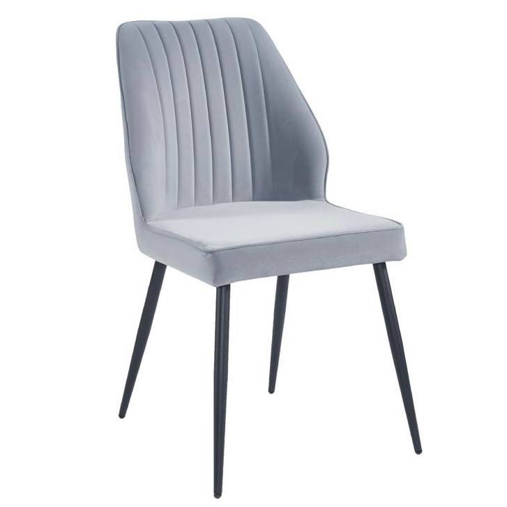 DEX Pelēks Samta Krēsls