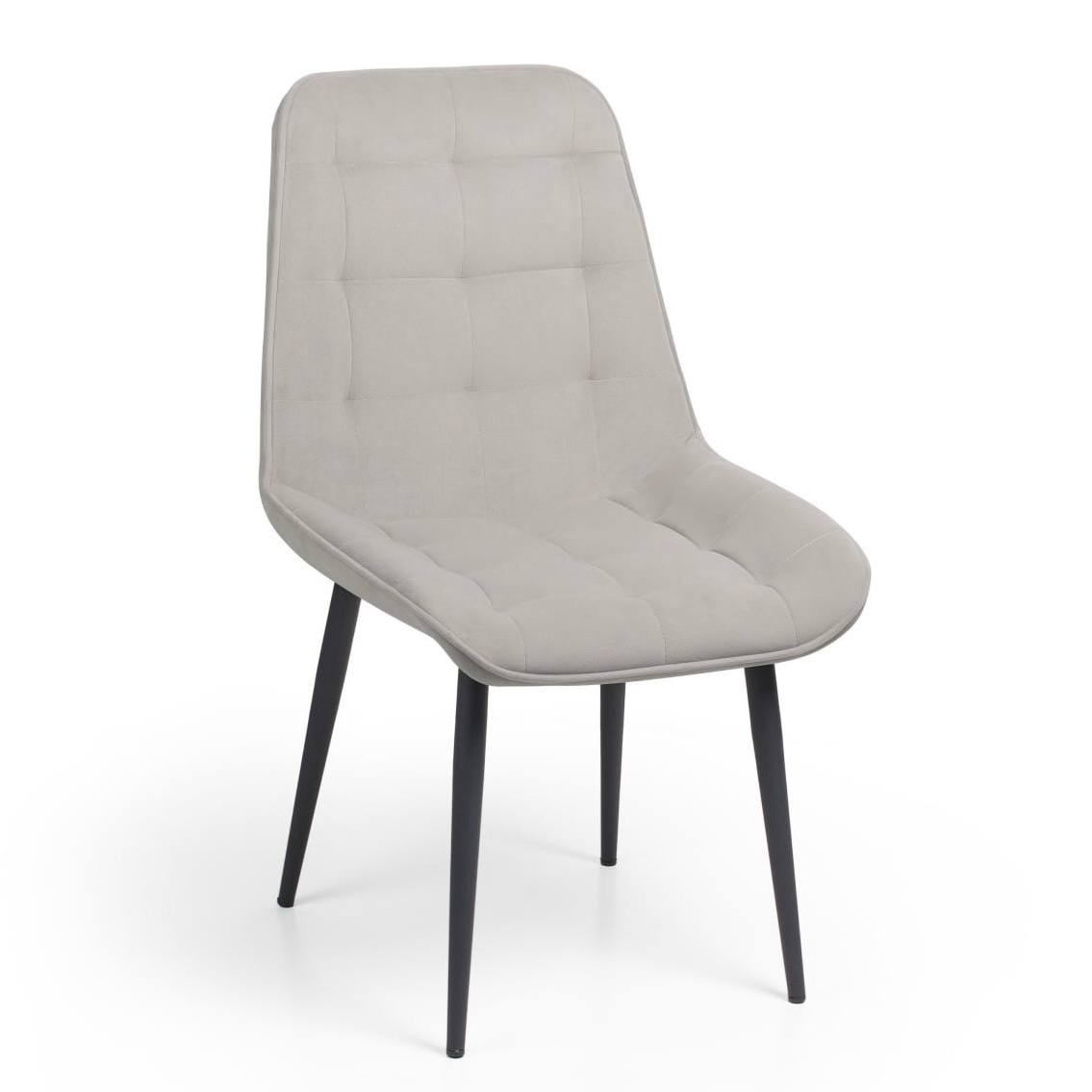 MARS Gaiši Pelēks Velūra Krēsls