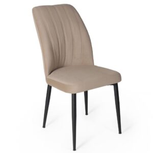 VAREL Bēšs Velūra Krēsls