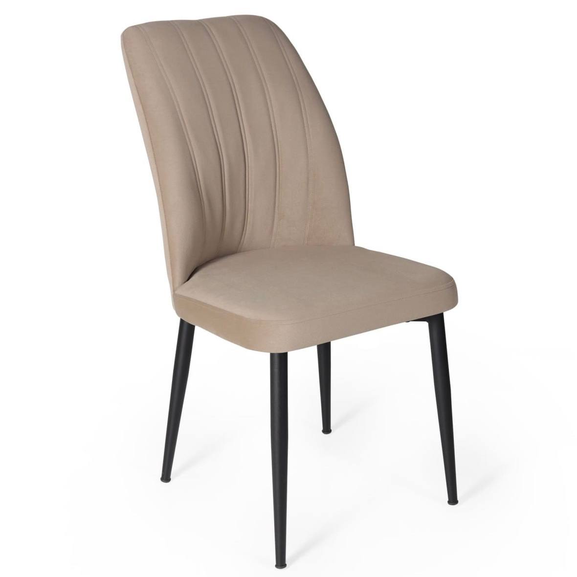 VAREL Bēšs Velūra Krēsls