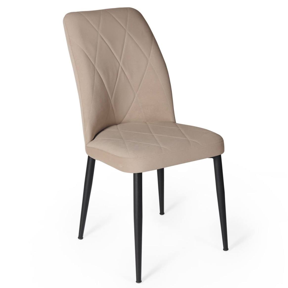 VIKA Bēšs Velūra Krēsls