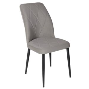 VIKA Pelēks Velūra Krēsls