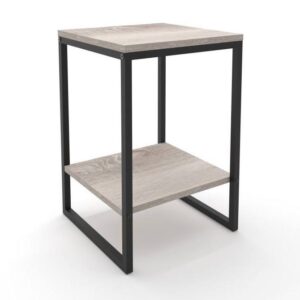 MELA Gultas Galdiņš (Sonoma/Melns)