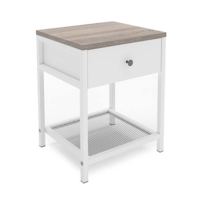 LENON Maxi Naktsgaldiņš (Balts Ozols )