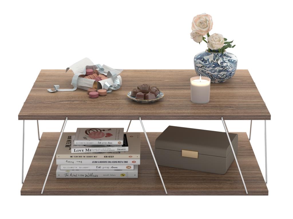 TARS Kafijas Galdiņš (Riekstkoks/Hroms) - Image 3