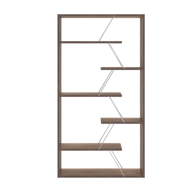 TARS Grāmatu Skapis (Riekstkoks/Hroms) - Image 2