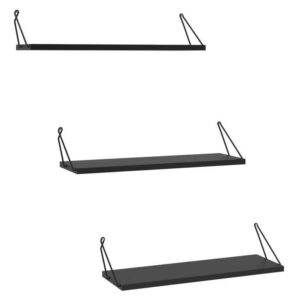 ALTAI Trīskāršā Sienas Plaukts (Melns)