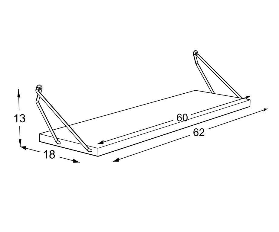 ALTAI Trīskāršā Sienas Plaukts (Melns) - Image 5