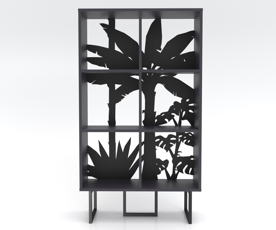 TUDO Grāmatu Skapis (Anthracīts/Melns) - Image 2