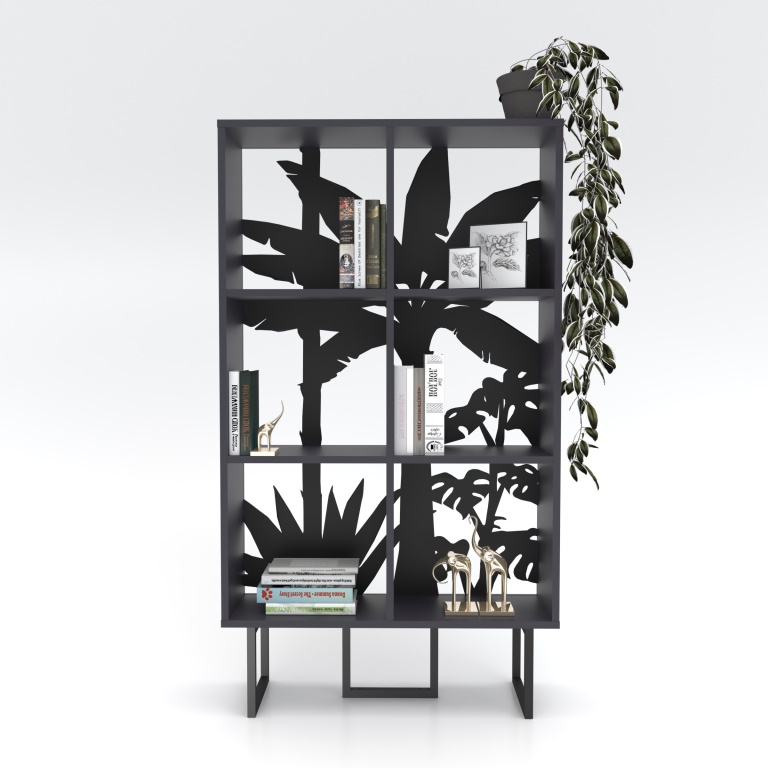 TUDO Grāmatu Skapis (Anthracīts/Melns) - Image 5